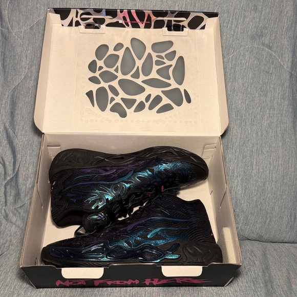 Men’s Puma LaMelo MB.04 "Reflections" basketball shoes in black-ravish 9.5 - Picture 17 of 17